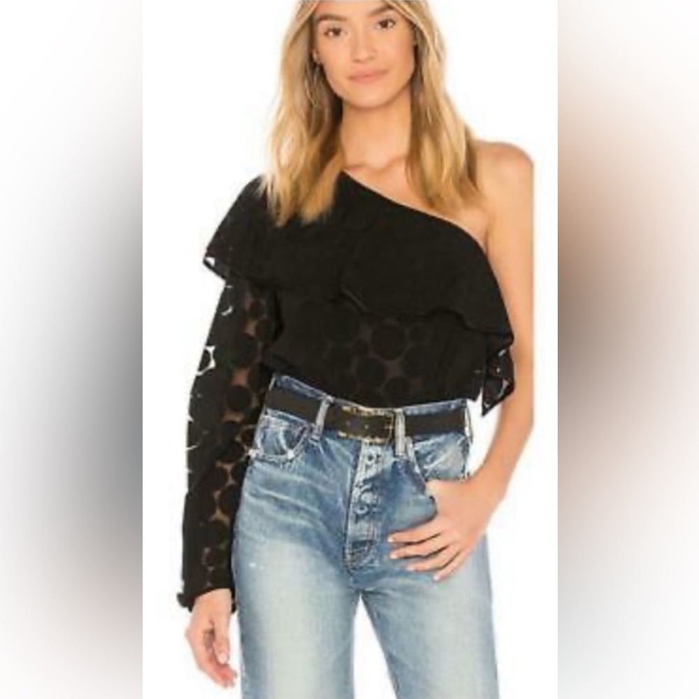 Diane Von Furstenberg Black Blouse